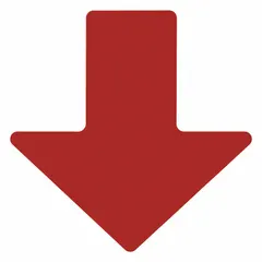 Solid red arrow-shaped floor marking tape with no legend, used for directional paths, hazard marking, or workflow lanes in industrial facilities. Each piece measures 2 in x 5 in with an 8 mil thick polyester backing. Supplied in a 100-pack.