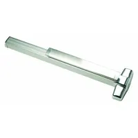 This concealed vertical rod exit device features a chrome finish and a Touchbar style. It is ADA compliant and designed for doors up to 2 ft wide. The concealed vertical rod mechanism provides secure latching while allowing safe egress in emergency situations. Suitable for commercial applications requiring code-compliant panic hardware