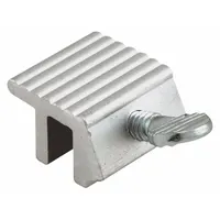 PRIME-LINE Window Lock: Clamp Lock, Handle Included, Non-Handed, 1/2 in Overall Lg, Sash, Silver (MPN U 9800)
