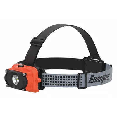 ENERGIZER Headlamp: 130 lm, 6 hr Run Time at Max. Brightness, 45 m Max Beam, 2 Light Outputs - Headlamps