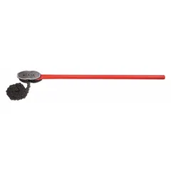 This single-end chain wrench is designed for gripping and turning pipes with outside diameters up to 12 inches. It features a 64-inch steel chain and steel jaw, suitable for heavy-duty applications where standard wrenches cannot fit.