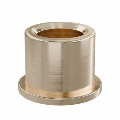 OILITE Flanged Sleeve Bearing: Bronze, SAE 841, 3/8 in Bore, 9/16 in OD, 1/2 in Lg - Lubricated General Purpose Metallic Flanged Sleeve Bearings