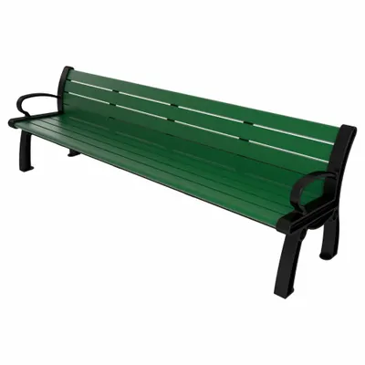 ULTRASITE Heritage Outdoor Bench - Vandal Resistant Resinwood Benches