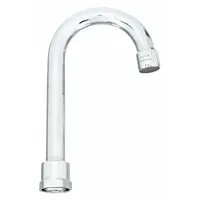 ADVANCE TABCO Spout: Spout, Gooseneck, Swivel Spout, Brass, Chrome, 1 gpm Flow Rate, Aerated (MPN K-59SP)