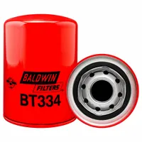 Spin-on oil filter with cellulose media, 1 1/8"-16 thread size, and 5 3/8 in overall height. Includes G381-A integral gasket. Used for removing contaminants from engine or hydraulic oil in compatible equipment
