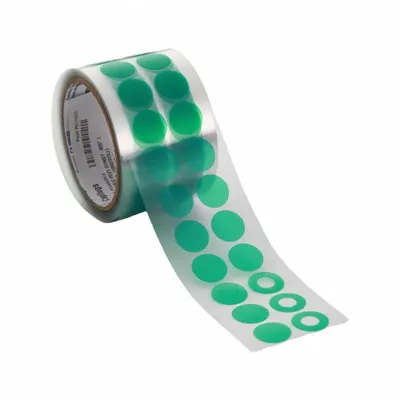 CAPLUGS Film Tape: 1 in Wd, 72 yd Lg, Ring, 1/2 in Dia, 2 mil Thick, Polyester Film - High-Temperature Film Masking Tape Rings