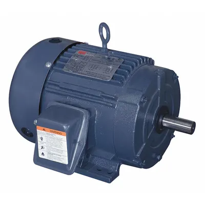 Dayton General Purpose Motor: Rigid Base Mount, Totally Enclosed Fan Cooled, 5 hp - Rigid Base 3-Phase General Purpose AC Motors