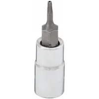 WESTWARD Socket Bit: 1/4 in Drive Size, T7 Tip Size, 1 1/2 in Overall Lg, Fixed Insert, Torx (MPN 54TN17)