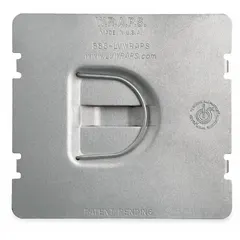 This steel wiring protector plate is designed as a raised cover for rectangular electrical boxes. It provides a 3/4-inch raised height to accommodate wiring and devices within the box. Suitable for use in commercial and industrial wiring applications where protection of wiring and devices is required.