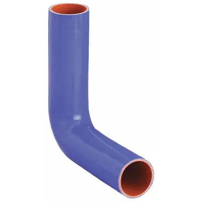 FLEXTECH Elbow Hose: 1 3/4 in Hose Inside Dia., 20 in Hose Lg, Blue, Silicone - Silicone SAE J20 90° Elbow Heater Hoses