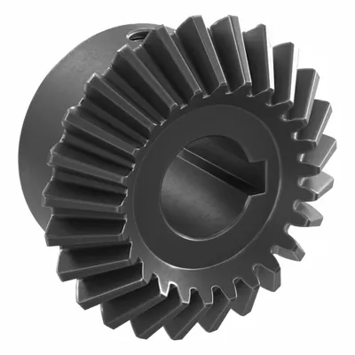 KHK GEARS Bore Miter Gear: For 90° Shaft Angle, Module m 1.5, 25 Teeth - Straight Teeth Metric Miter Gears