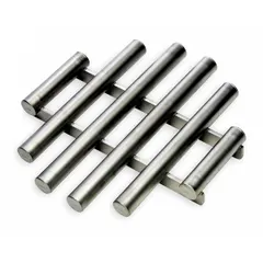 Round grate magnet with rare earth primary magnet material and stainless steel frame. Provides 80 oz maximum magnetic pull strength. Used to remove ferrous contaminants from free-flowing materials in processing applications.