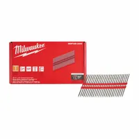 MILWAUKEE Duplex Nails: Duplex Nails, Flat, Smooth, 3 5/8 in Overall Lg, 0.131 in Shank Dia, Steel (MPN MDP16D-2000)