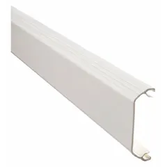Plastic cover for straight-section single-channel raceway. Off white finish. Screw-on mounting. Designed for use with PANDUIT T-45B raceway base. Used in cable management systems to enclose and protect wiring runs.