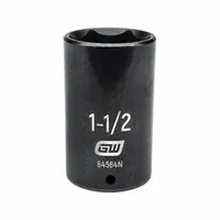 GEARWRENCH General Purpose Impact Sockets: 1/2 in Drive Size, SAE, 1 1/2 in Socket Size, 6-Point (MPN 84564N)