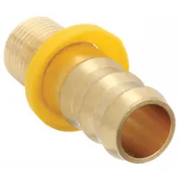 Push-On Hose Fitting: Hose Barb x NPT, 3/4 in x 1/2 in Fitting Size, Male x Male, Rigid, Straight (MPN 4TT17)