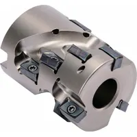 Indexable face mill with 50 mm diameter and 15.4 mm insert size, designed for face milling of flat surfaces, shoulders, and slots in steel, stainless steel, and cast iron. Suitable for roughing and semi-finishing operations in general machining applications