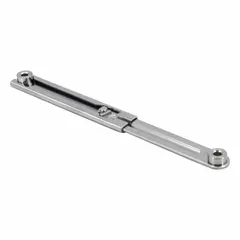 This support angle type lid support is made of 304 stainless steel with an overall height of 5 1/8 in. It is designed to hold lids open at a maximum angle of 90°. Commonly used in industrial enclosures, electrical cabinets, and machinery access panels where corrosion resistance is required.