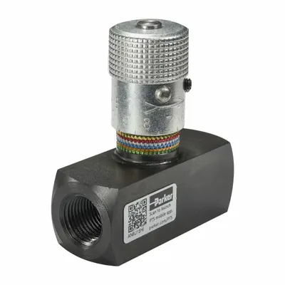 Parker Flow Control Valve: 3 gpm Max Flow Rate, #4 SAE O-Ring Boss, #4 SAE O-Ring Boss - Needle Flow Control Valves