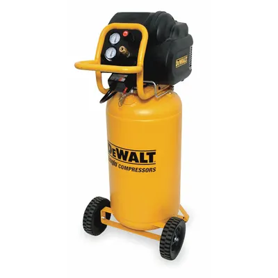 DEWALT Portable Air Compressor: Oil Free, 15 gal, Vertical, 1.6 hp, 5 cfm @ 90 psi - Wheeled Portable Electric Air Compressors