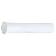 APPROVED VENDOR Plastic Tailpiece, White, 1-1/2 in x 8 in, Slip Connection