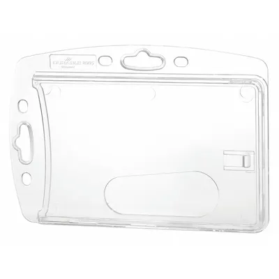 DURABLE Badge Holder: Pouch, Horizontal/Vertical, 4 in Badge Pouch Wd, 2 3/4 in Badge Pouch Ht - Sleeves & Holders for Badges