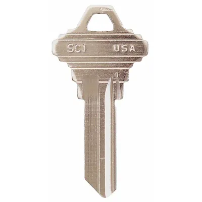 KABA ILCO Key Blank: Compatible with Schlage Locks, Key ID # 1145, 5 Pins - Door Lock Key Blanks