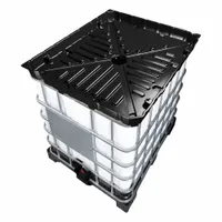 DENIOS Accessories for IBC Totes: 41.7 in x 6 5/8 in x 49.6 in, K22-0164, 41.7 in x 6 5/8 in, Black