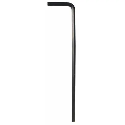 WESTWARD Hex Key: 0 Ball Ends, 3 mm Tip Size, Metric, Long, Alloy Steel, Black Oxide - L-Shaped Hex Keys