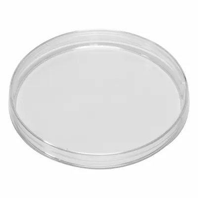 QORPAK Petri Dish: 99.82 mm Dia, 9.91 mm Overall Ht, No Surface Treatment, Space Saver - Petri Dishes