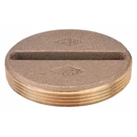 JAY R. SMITH MFG. CO Floor Cleanout: 4 in Overall Dia, 1 in Overall Ht, Cast Bronze, Cast Bronze (MPN 4470T04)