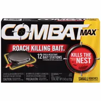 COMBAT Roach Bait: For Use On Crawling Insects, Bait Box Trap, Indoor Use, 12 PK (MPN 51910)