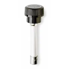 The BUSSMANN GLR-5 is a fast-acting cylindrical fuse rated at 5 A and 300 V AC. It features integrated insulating caps for overcurrent protection in electrical circuits. Typical applications include protection of power supplies, control panels, and branch circuits.