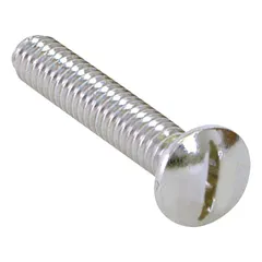 Brass Chrome-Plated Screw for Face Plate, 100 Pack