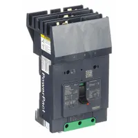 3-pole B-Frame molded case circuit breaker rated 40 A at 525V AC with a maximum AIR rating of 100kA at 240V AC. Features fixed instantaneous trip, ABC phase connection, and I-Line ON End terminal connection. Suitable for overload and short-circuit protection in power distribution panels, switchboards, and motor control centers