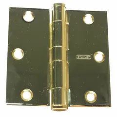 This full mortise-mount butt hinge is made of steel with a 1 1/2 in leaf width. It features a concealed bearing for smooth operation and a removable pin for easy door removal. Suitable for mounting doors in commercial and industrial settings where a flush fit is required.
