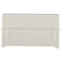 Clear plastic bin window designed for use with Hang and Stack Bins. Allows visual identification of stored contents without opening the bin. Compatible with manufacturer model QUS265. Suitable for warehouse and industrial storage applications.