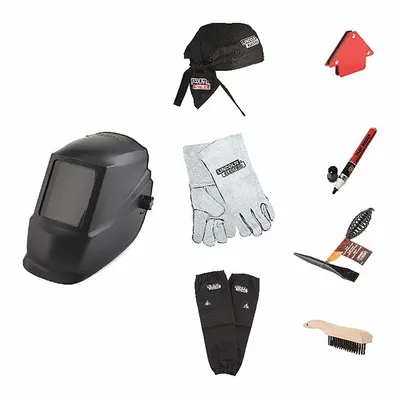 LINCOLN ELECTRIC Auto-Darkening Welding Helmet, Black, W9 to W13, Analog, KH977 - Auto-Darkening Welding Helmets - Solid Color