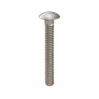 Carriage Bolt: Square Neck, 1/4"-20 Thread Size, 2 in lg, Stainless Steel, 316, Plain, 10 PK (MPN ZBOLT-4980)