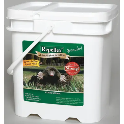 REPELLEX Mole/Gopher Repellent: Targets Moles/Rodents/Voles, Granules Form - Wildlife Repellents