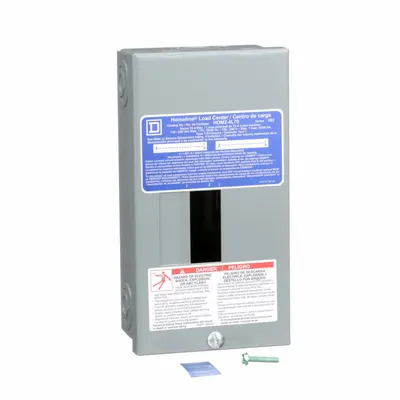 SQUARE D HOM24L70S Main Lug Load Center, 70A, 120/240V, 2 Spaces, Surface Cover - Square D HOM - Main Lug Load Centers