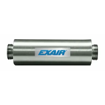 EXAIR Adjustable Vacuum Ejector Muffler: 1/4 in NPS, 5.8 cfm, Aluminum, Felt - Vacuum Generator Mufflers
