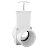 VALTERRA Gate Valve: 3 in Size, PVC, Rising, FIPS x MIPS, 30 psi CWP, Lever, Solid Wedge (MPN 4308GR)