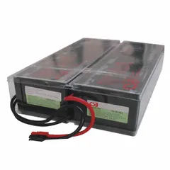 Replacement battery for UPS systems requiring 48 V DC and 9 Ah capacity. Features a hardwired battery connection. Suitable for use in data centers, network closets, and industrial backup power applications to maintain uptime during power outages.