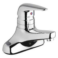 Centerset handle bathroom faucet constructed from cast brass with a polished chrome finish. Includes mounting hardware. Suitable for lavatory applications in commercial and residential settings.