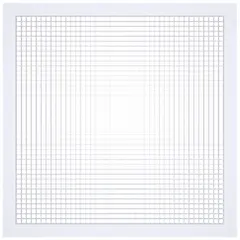 This lay-in egg crate grille is designed for return air applications in suspended ceilings. Constructed of powder-coated aluminum in white, it measures 23 3/4 inches in height and width. Not fire rated.