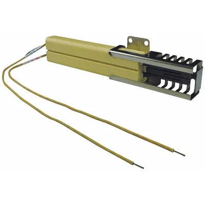 Robertshaw Hot Surface Igniter: OEM, Silicon Carbide, 12 in Lead Lg, 120V AC, Hardwired - Direct OEM Replacement Hot Surface Ignitors