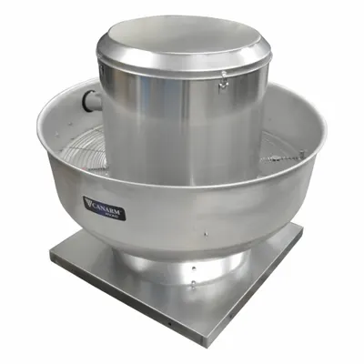 CANARM Upblast Exhaust Fan: Belt Drive, Includes Drive Pack, 16 1/2 in Wheel, 3,060 cfm - Kitchen Air High-Pressure Belt-Drive Fans without Drive