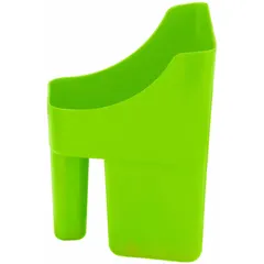 This measuring scoop has a 3 qt fluid capacity and is made of polyethylene in green. It is used for transferring and dispensing liquids in industrial fluid handling applications, such as plant maintenance, chemical mixing, and process fluid sampling.