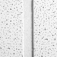 Mineral fiber ceiling tile, white, 24 in x 48 in, angled tegular edge. Noise Reduction Coefficient 0.55, Ceiling Attenuation Class 30. Mold resistant, high recycled content. Suitable for libraries and other indoor spaces requiring sound absorption and attenuation